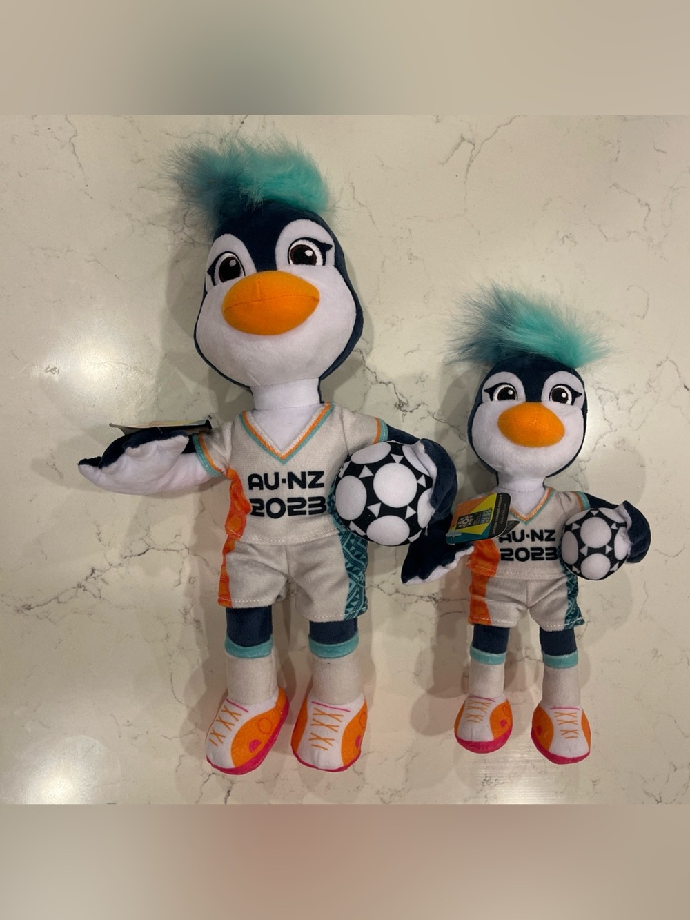 FIFA Women’s World Cup 2023 Tazuni Penguin Mascot Plush Toy Set NWT